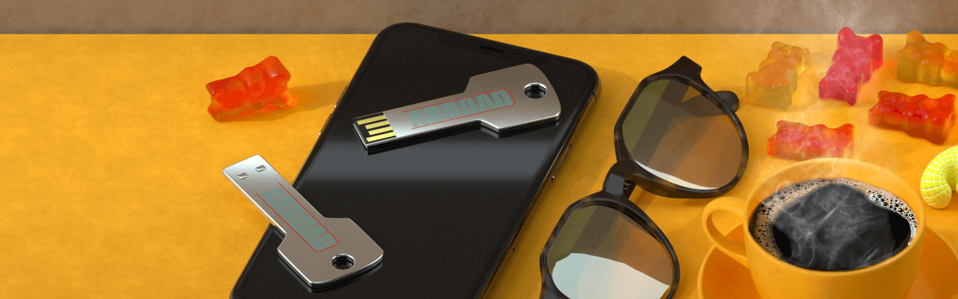Flash Key Visual FlashKey Square: USB Flash Drives | Maikii